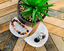 Load image into Gallery viewer, Selenite- Moon Crescent Shaped trinket bowl