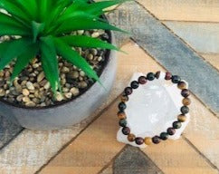 Bracelet - Round Mixed Tiger Eye